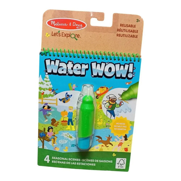 Melissa & Doug Color Reveal Pad Water Wow Seasons On The Go Travel Reusable NEW - Picture 1 of 6